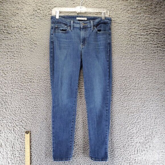 Levis Jeans Womens 29 Blue 711 Skinny Mid Rise Denim Stretch Classic Fit - Picture 4 of 11